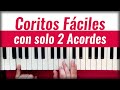 😃🎹🔥 COMO TOCAR CORITOS CRISTIANOS EN PIANO RITMO CUMBIA | SOLO DOS ACORDES FACILES 🎹