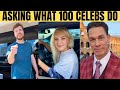 I Asked 100 Celebrities What They Do For A Living! *Daniel Mac Compilation