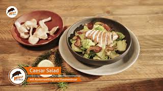 Wildpflanzenguide | Caesar Salad mit Fasan