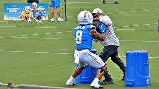 LA Chargers Rookie RB Omarian Hampton Training Camp Workout