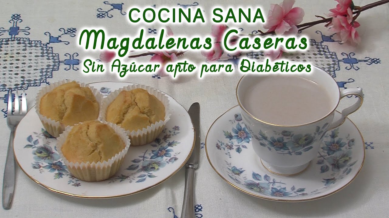 Magdalenas Caseras, sin Azúcar, apta para diabéticos y para dietas remedios naturales para la artritis