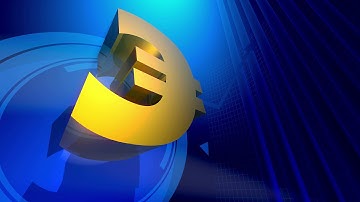 Free Video Background Loop: Euro Symbol Spinning