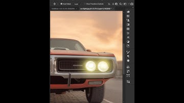 How to add glow effect on car headlight in Photoshop #edit