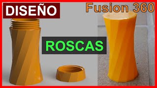 ROSCA PERFECTAMENTE alineada ✔ para IMPRESIÓN 3D en Fusion 360