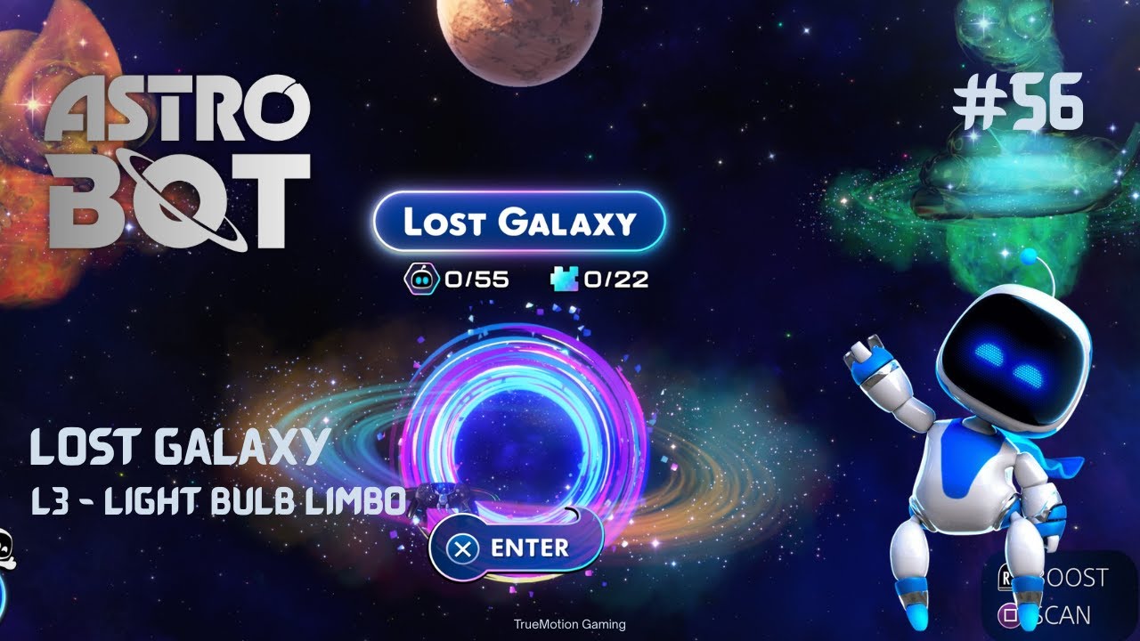Astro Bot Light Bulb Limbo – 100% Collectibles (No Commentary) | TrueMotion Gaming
