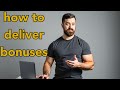 How do I Deliver Bonuses After Purchase? (Bonus Builder AI Review)