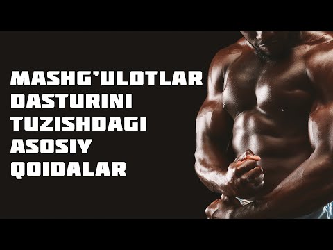 Video: Fitnes Dasturini Qanday Tuzish Kerak