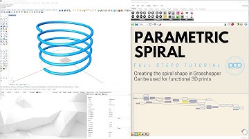 Rhino Grasshopper Spiral Design Revised fully parametric and functional