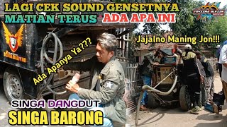 Lagi Cek Sound Genset Mati2an Terus❗Ada Apa Ini❗Orkes Dorong SINGA BARONG || Yoviina Alviin Official