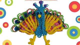 ВидеоУрок 24. Плетём ПАВЛИНА на станке из резинок Rainbow Loom Bands. ВидеоУрок 24. Плетём ПАВЛИНА на станке из резинок Rainbow Loom Bands.