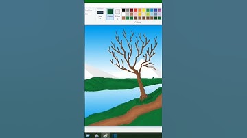 Tree art by ms paint #mspaintdrawing #mspaint #mspainttutorial #digitalart #treeart #treedrawing