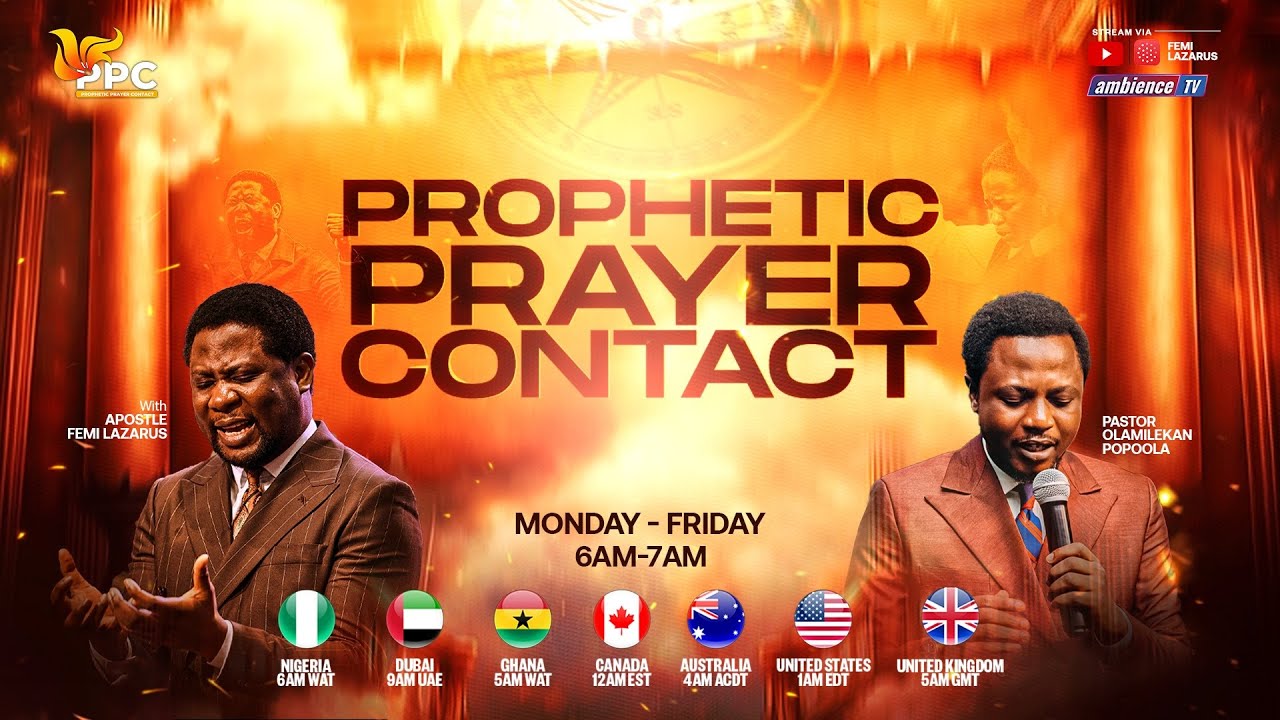 PROPHETIC PRAYER CONTACT || 20TH NOVEMBER 2025 - YouTube