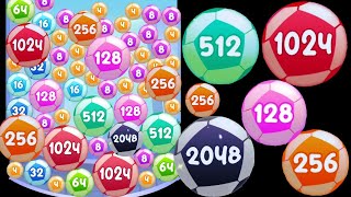 2048 Crazy Football - Collecting 2048 ball #gameparkarea #2048 #puzzlegame #crazyball screenshot 5
