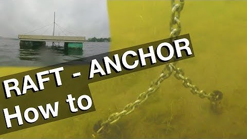 How to anchor a Raft in a lake (without becoming lose over time)