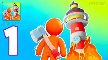 Fire Ranger Gameplay Walkthrough Part 1 - Tutorial Manage Fire Camp Business (Android,iOS)