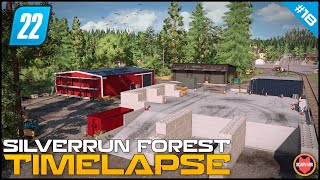 🇺🇸 Building Brand New Logging Base In My Survival Logging Series ⭐ FS22 Silverrun Forest Timelapse