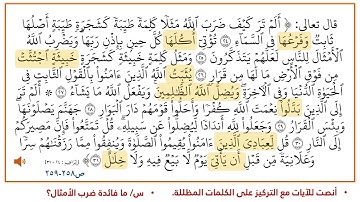 سورة إبراهيم من 24 31 بصوت الشيخ محمود الحصري