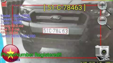 Android ANPR Realtime Vietnam License Plate Recognition!!