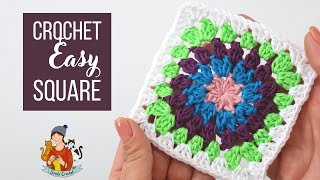 Crochet Fast And Easy Granny Square For Blankets And Scarfs