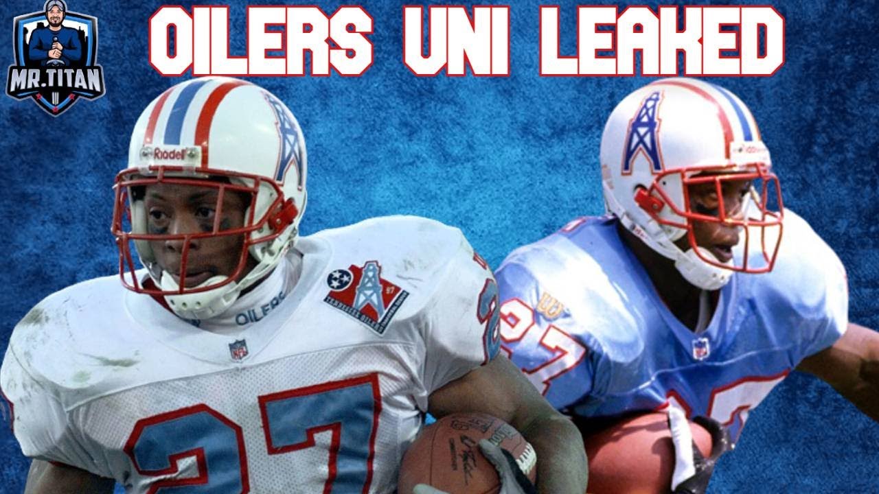 The #Titans have unveiled their Houston Oilers uniform that they