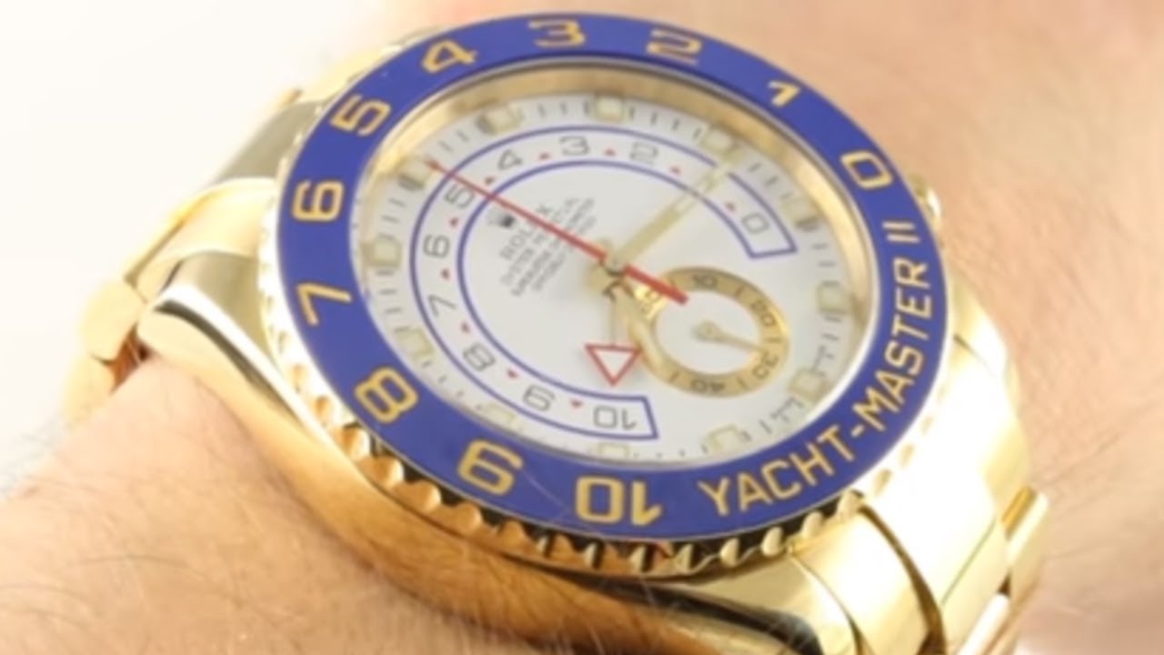 rolex yacht master ii gold price