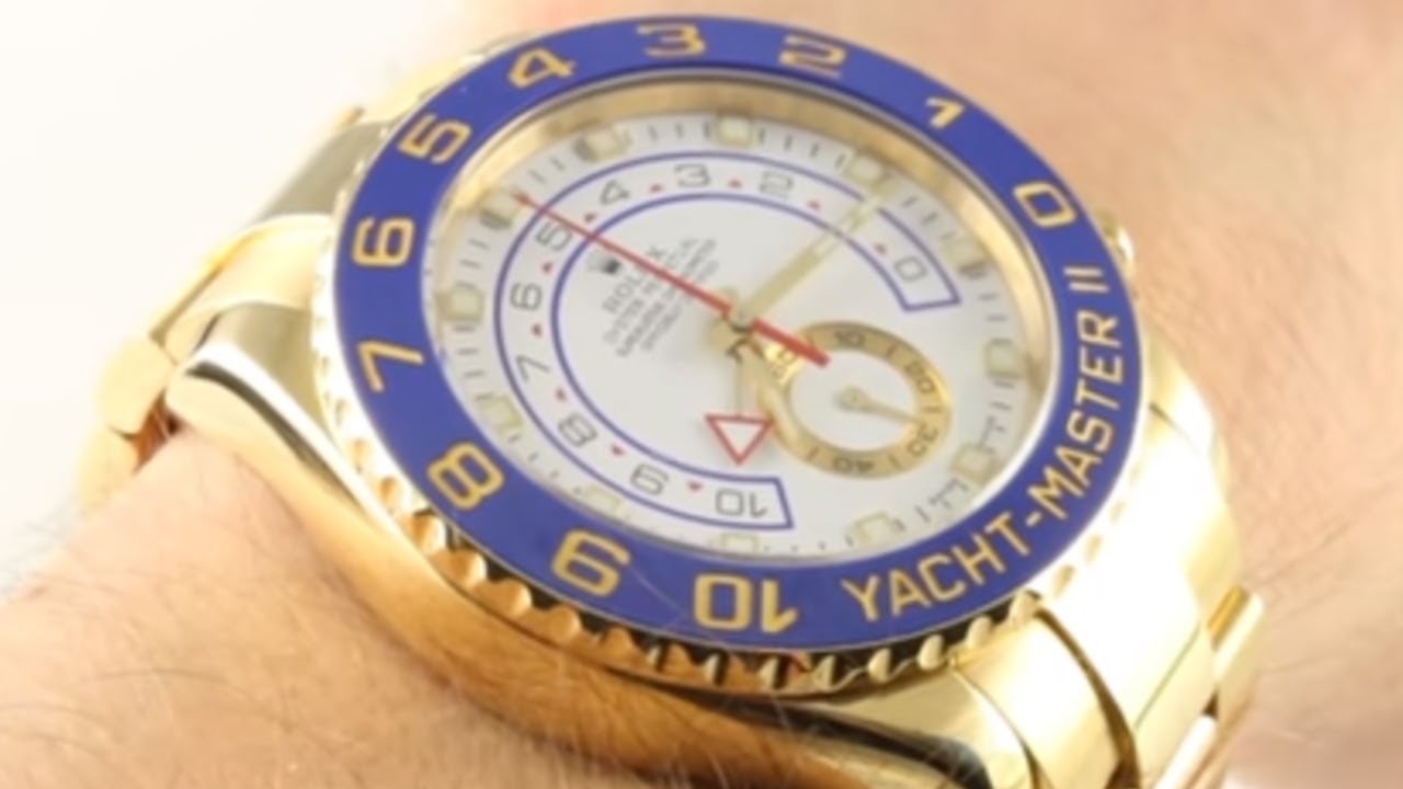 yachtmaster 2 solid gold