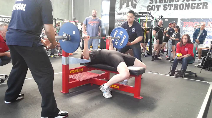 Frances Fitzpatrick benches 65kg Melbourne Cup