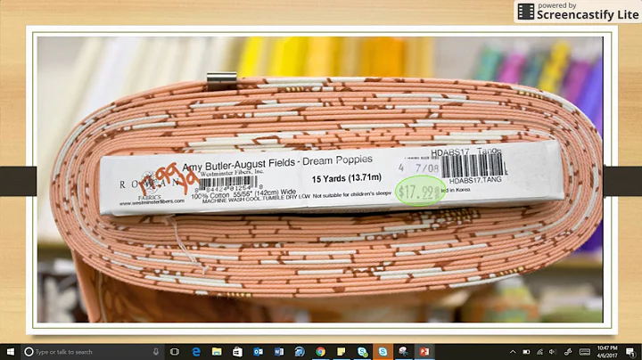 Reading a fabric bolt