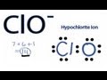 Valence Electrons in ClO- Ion