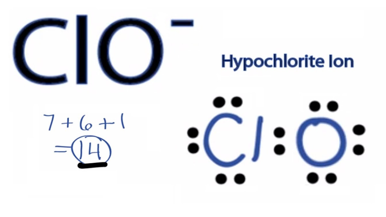 ClO- Lewis Structure - How to Draw the Lewis Structure for ClO-