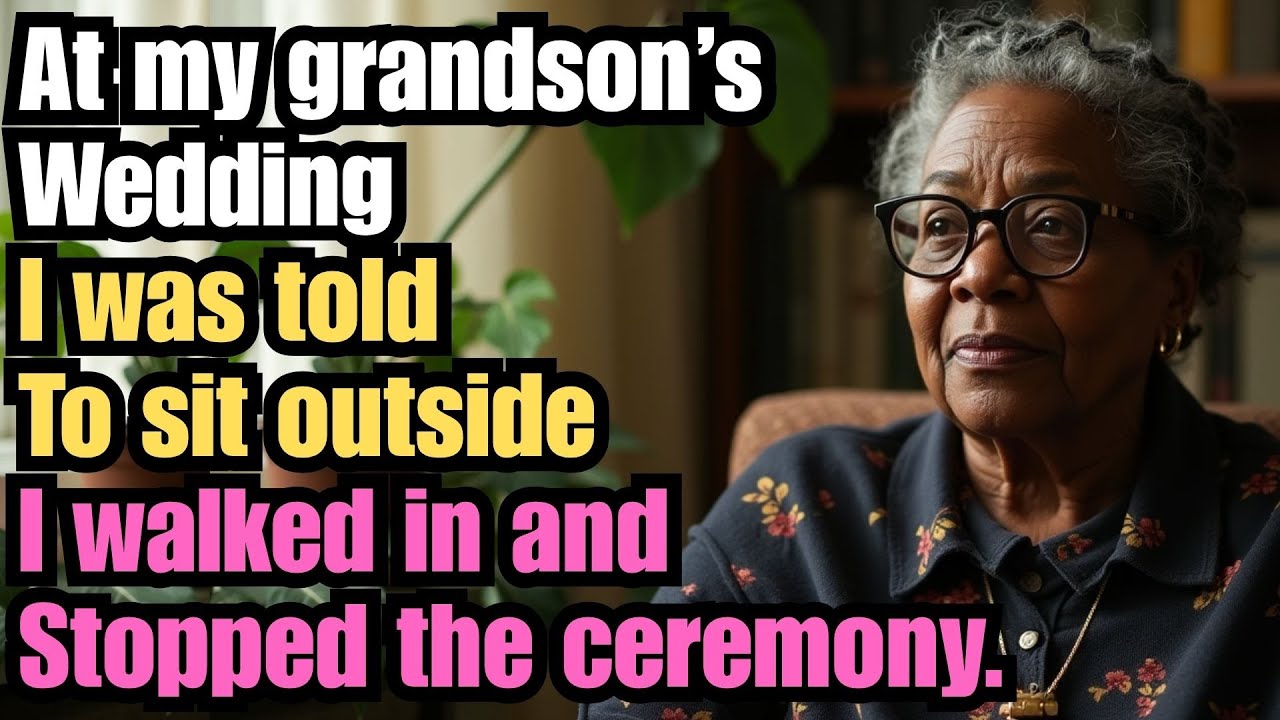 At my grandson’s wedding, I was told to sit outside — I walked in and stopped the ceremony.