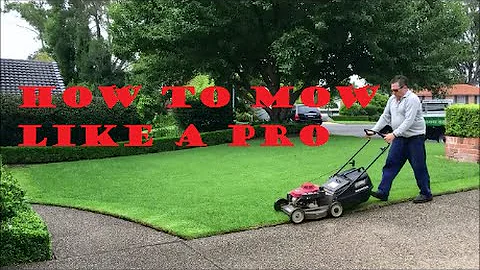 What are the benefits of mowing the lawn?