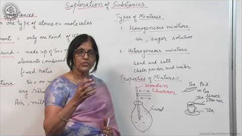 Separation of substances