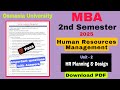 Unit 2 MBA 2nd Sem HRM Important Questions &amp; Answers – #osmaniauniversity #pdf  @FinalFocusYt
