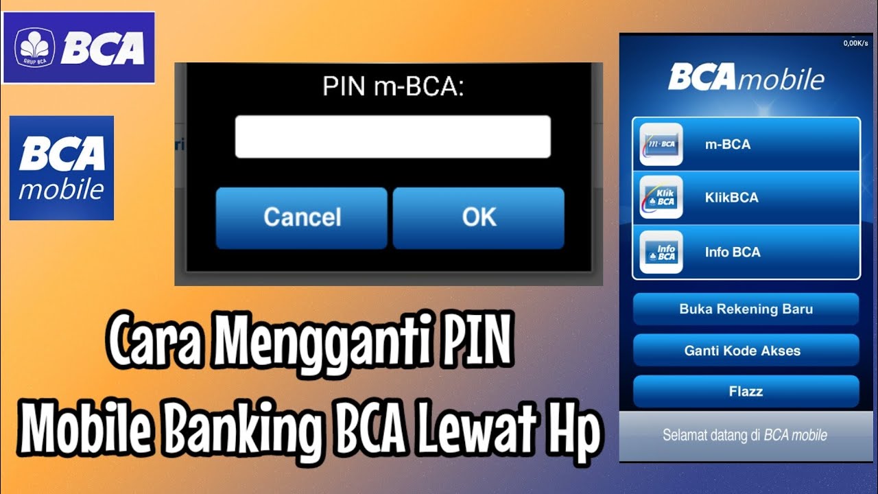 cara ganti PIN m banking BCA lewat hp cara mengganti pin mobile