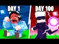 I survived 100 days in jujutsu kaisen minecraft as gojo for revenge