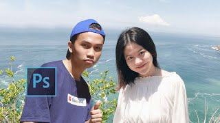 Cara Edit Foto Berdua Bareng Funi - Tutorial Photoshop