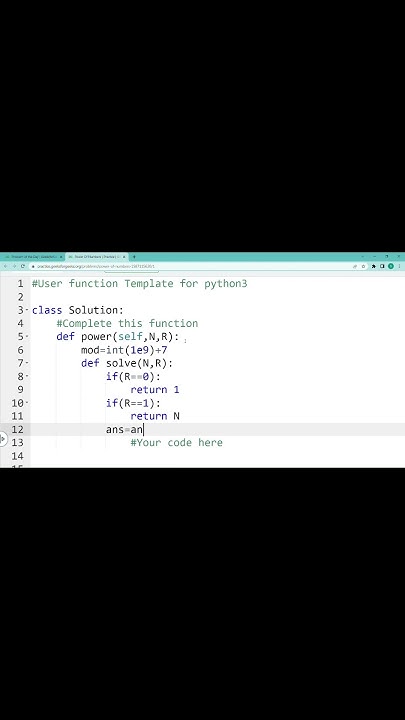 DAY 3 - Power Of Numbers | PYTHON | Geeksforgeeks |12 july - YouTube