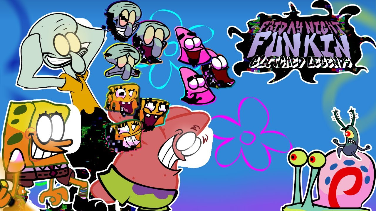 LA SEMANA DE BOB ESPONJA ES MUY CASTROZA!!! FNF GLITCHED LEGENDS V1.5-V2.0 [6/10]