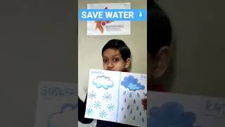 Save water 💦 English poem by a little kid #shorts
