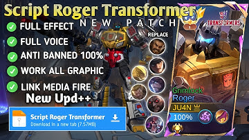 Script Roger Transformer - Grimlock No Password | Full Effect Voice | New Patch