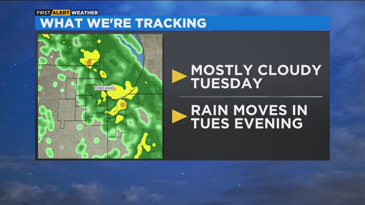 Chicago First Alert Weather: Rain moves in Tuesday evening - YouTube