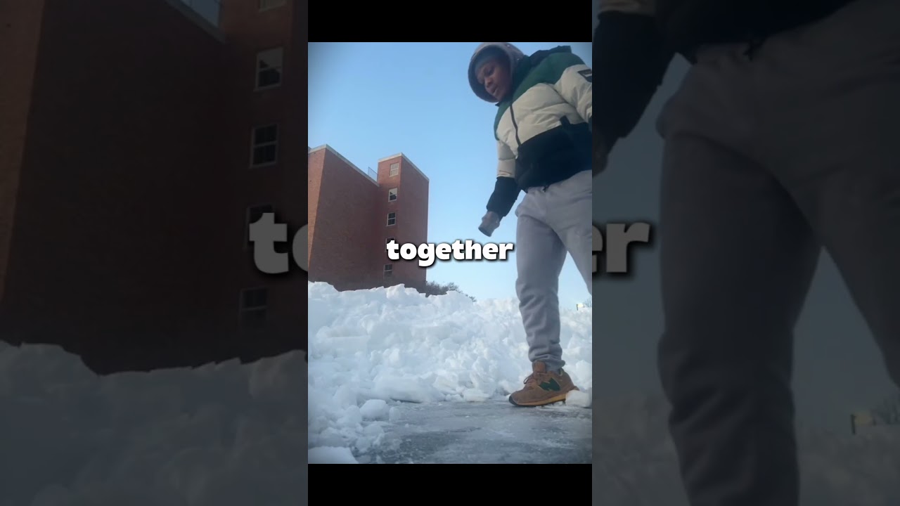 Это доказывает, что снег не всегда мягкий.