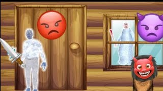 Scary granny ice queen grandpa in this horror mod / Hide & seek frozen granny escape gameplay screenshot 5