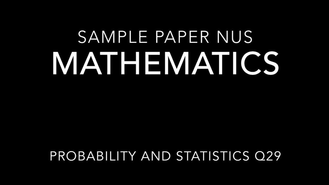 Pembahasan Soal UEE Matematika NUS - Sample Paper A Level Mathematics ...
