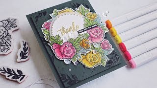 Creating A Floral Thank You Card | Spellbinders