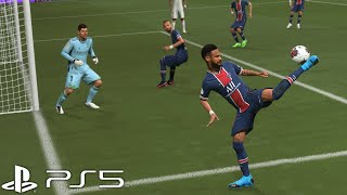 FIFA 21 vs PES 2021 - Neymar Goals & Skills [PS5]