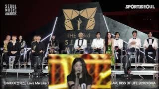 33rd SMA (Seoul Music Awards) idols reaction to NMIXX