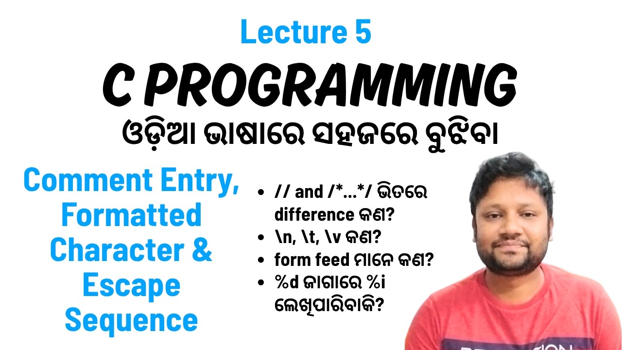 C Programming | BSc | BCA | B.Tech | Tokens in C | Lecture 5 - YouTube