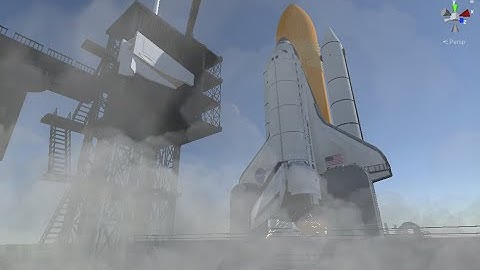 Unity Space shuttle launch showcase